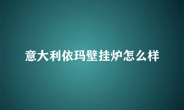 意大利依玛壁挂炉怎么样