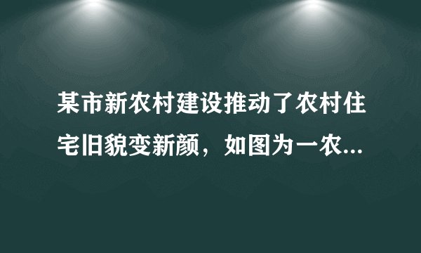 某市新农村建设推动了农村住宅旧貌变新颜，如图为一农村居民侧面截图，屋坡AF，AG分别架在墙体的点B，点C处，且$AB=AC$，侧面四边形BDEC为长方形。若测得$\angle FAC={110}^{\circ }$，求$\angle FBD$的度数.