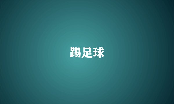 踢足球