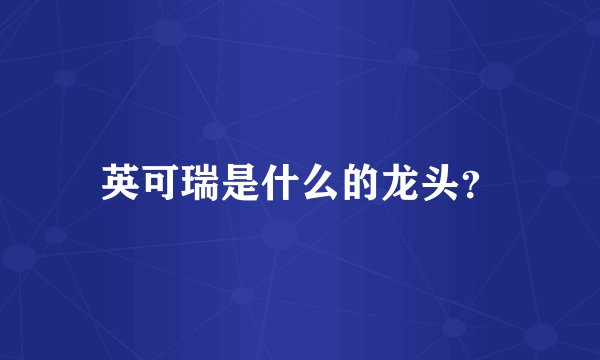 英可瑞是什么的龙头？