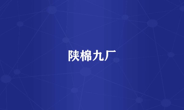 陕棉九厂