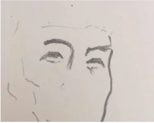 雷锋的简笔画(带颜色)