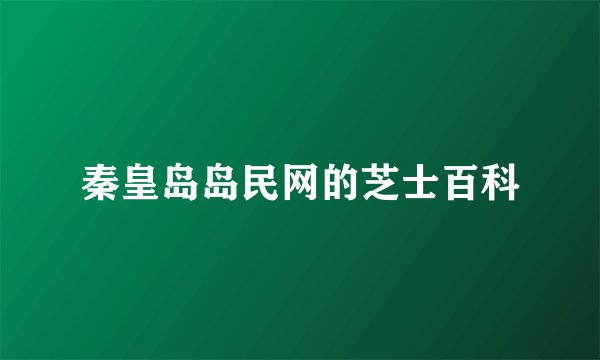 秦皇岛岛民网的芝士百科