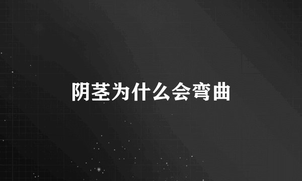 阴茎为什么会弯曲
