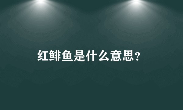 红鲱鱼是什么意思?