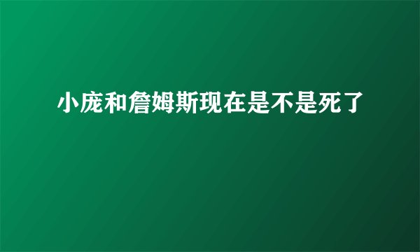 小庞和詹姆斯现在是不是死了