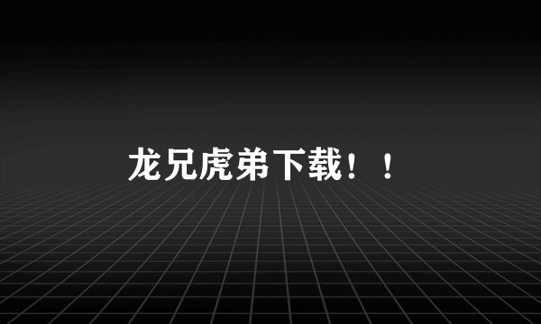 龙兄虎弟下载！！