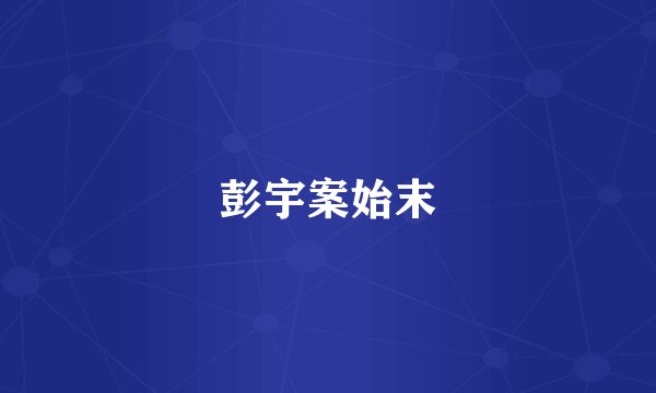 彭宇案始末