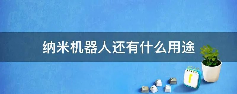 纳米机器人还有什么用途