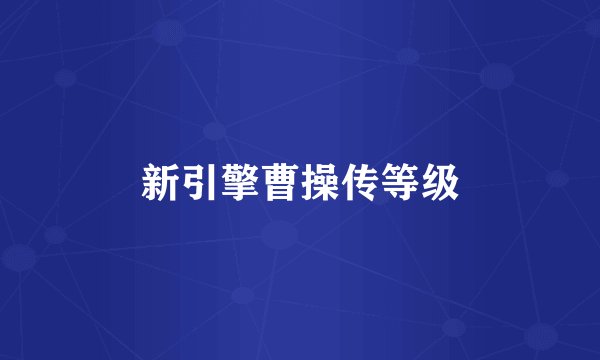 新引擎曹操传等级