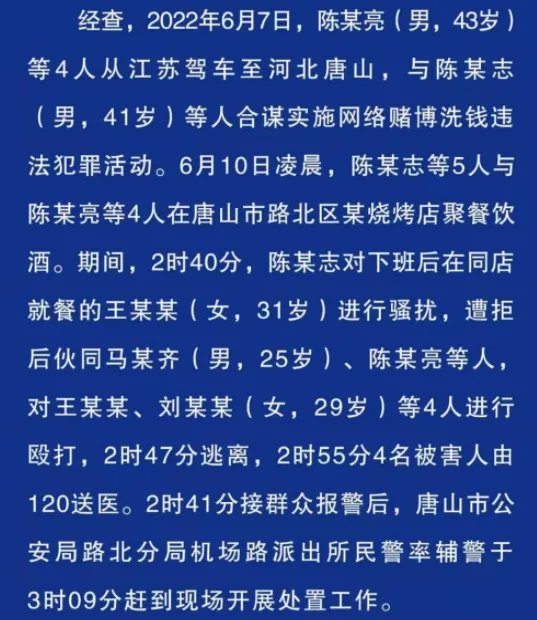 唐山打人事件已经发生好多天了,受害人的伤情怎么样了?