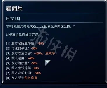 《雨中冒险2》日食模式是什么 日食模式介绍