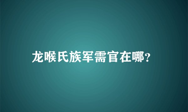 龙喉氏族军需官在哪？
