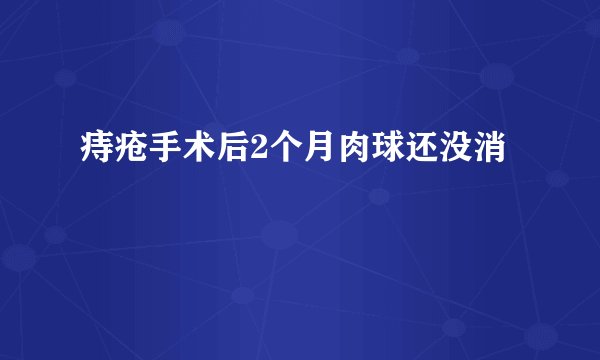 痔疮手术后2个月肉球还没消