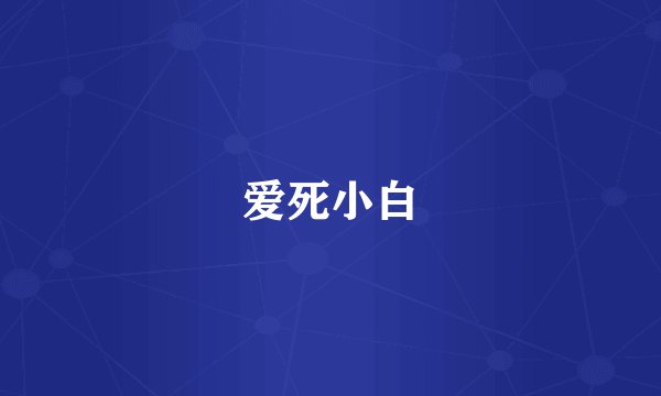 爱死小白