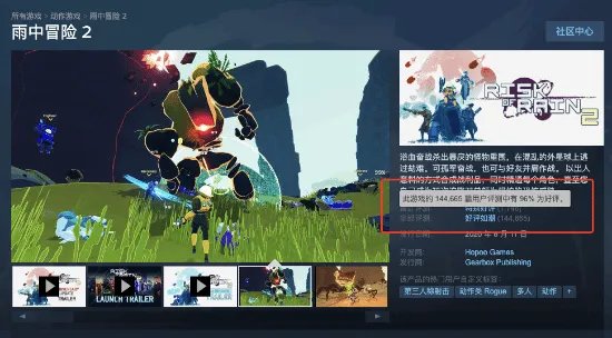 《无主之地》开发商收购新IP:独立佳作《雨中冒险》