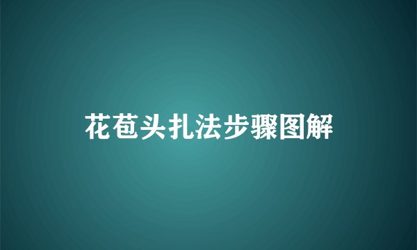 花苞头扎法步骤图解