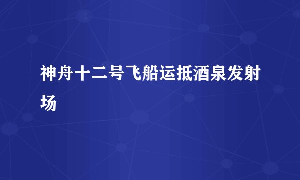 神舟十二号飞船运抵酒泉发射场