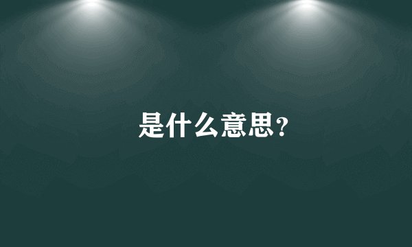 怹是什么意思？