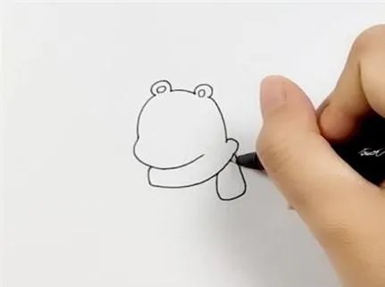 儿童彩铅北极熊绘画图片?