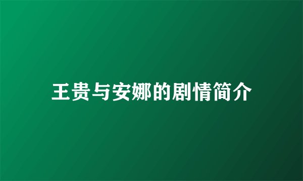 王贵与安娜的剧情简介