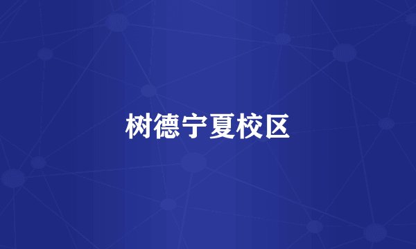 树德宁夏校区