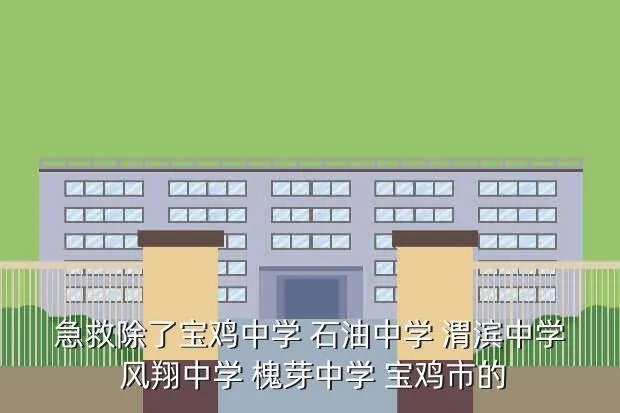 槐芽高中,眉县有几所高中