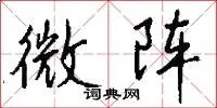 微阵