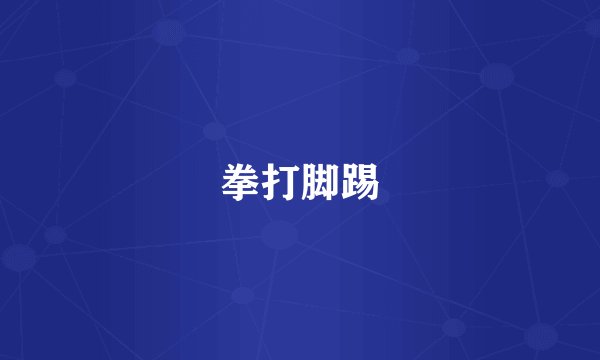 拳打脚踢