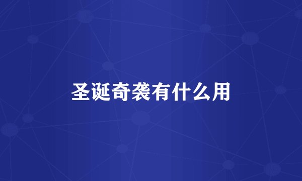 圣诞奇袭有什么用