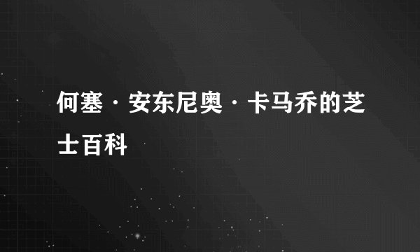 何塞·安东尼奥·卡马乔的芝士百科