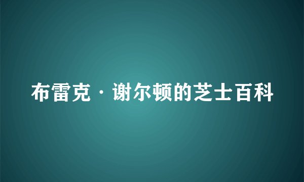 布雷克·谢尔顿的芝士百科