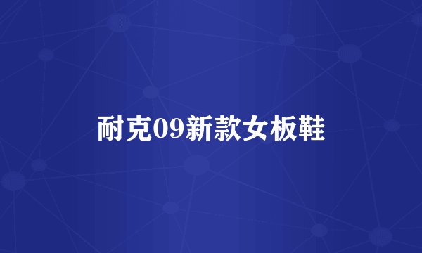 耐克09新款女板鞋