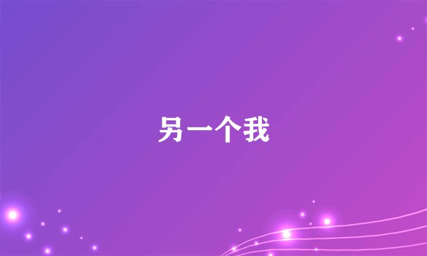 另一个我