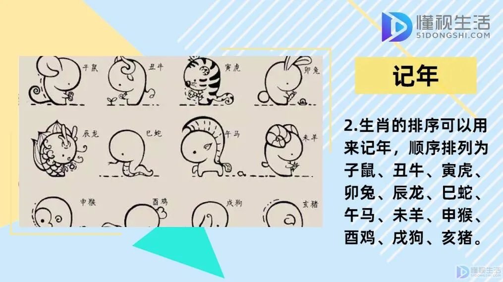 十二生肖排序