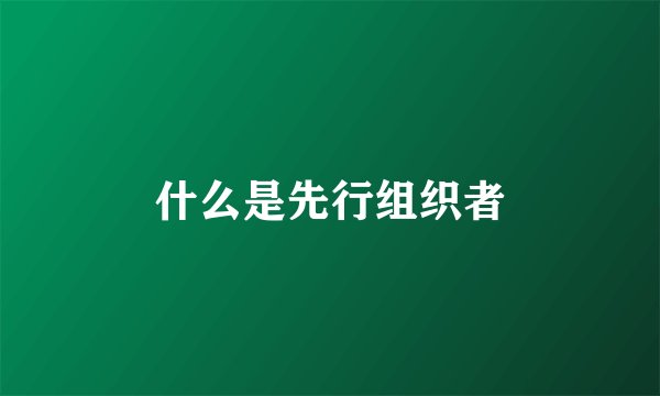 什么是先行组织者