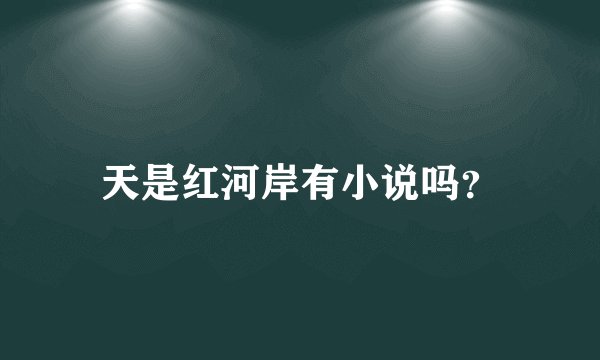 天是红河岸有小说吗？