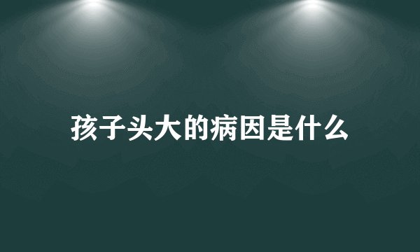 孩子头大的病因是什么