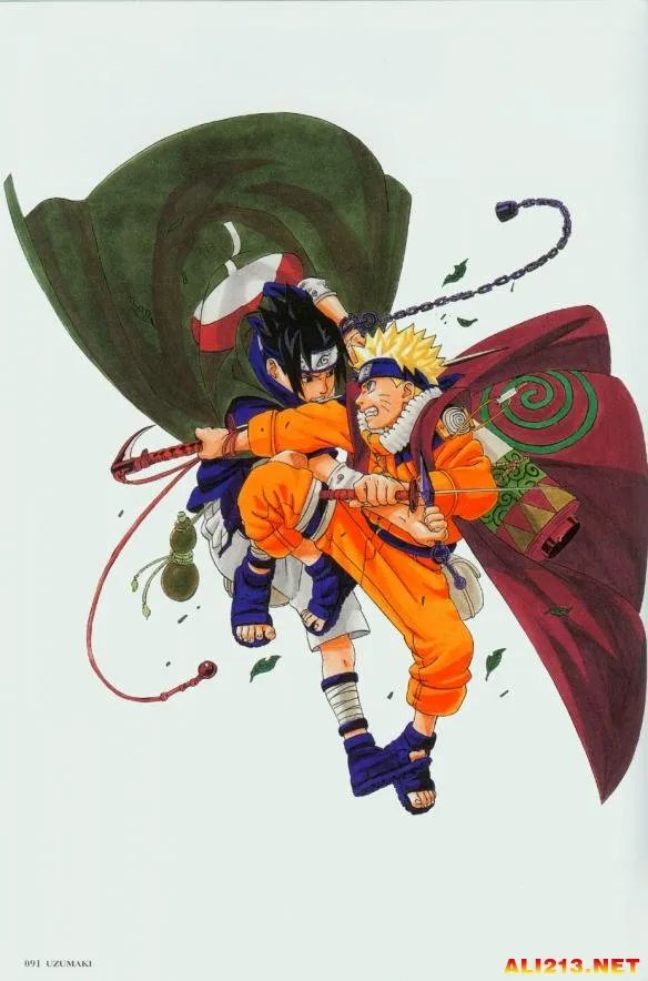 鸣人睡在纲手裆部!《火影忍者》曝光岸本新插画图集