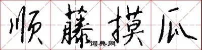 顺藤摸瓜