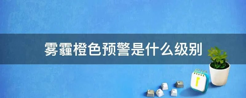 雾霾橙色预警是什么级别