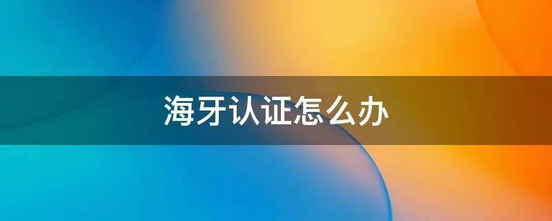 海牙认证怎么办