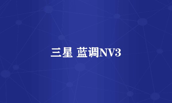 三星 蓝调NV3